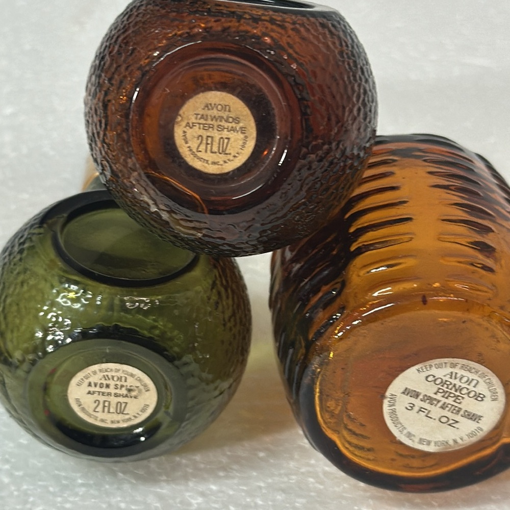 Vintage (4) Pipes Cologne Bottle‎ Empty Decanter Avon 1 Sherlock Holmes Bulldog - Picture 11 of 13
